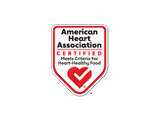 American Heart Association heart-check certified food meets and exceeds specific nutrition federal requirements related to coronary heart disease prevention by the most trusted heart-health organization in the world.